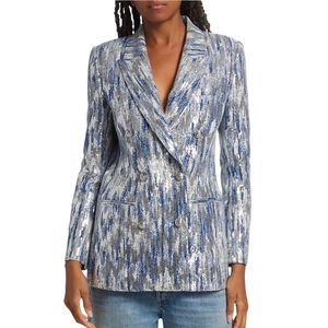 10 Crosby Derek Lam Walter Sequined Tweed Double-Breasted Jacket